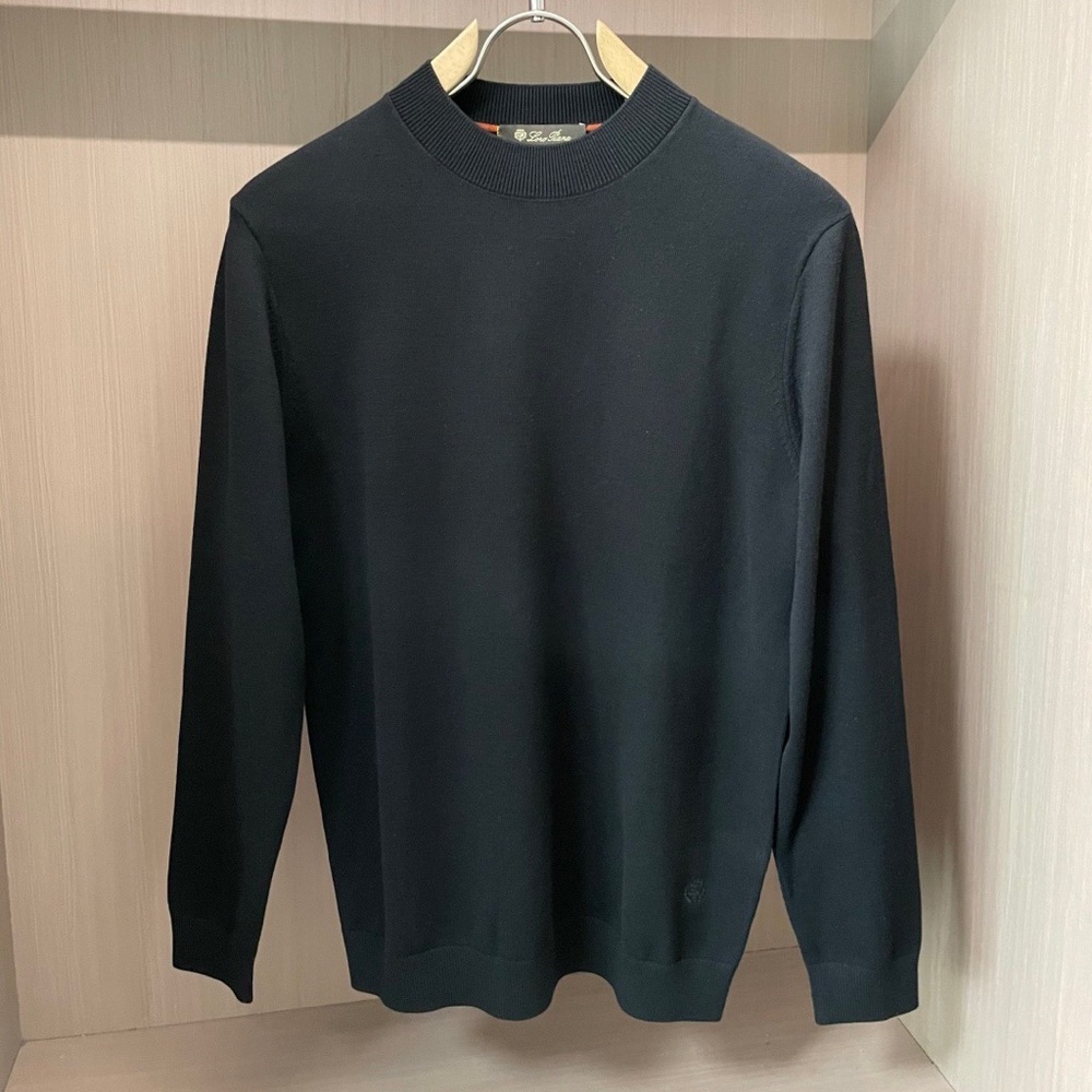 Loro Piana Black Crewneck Sweater